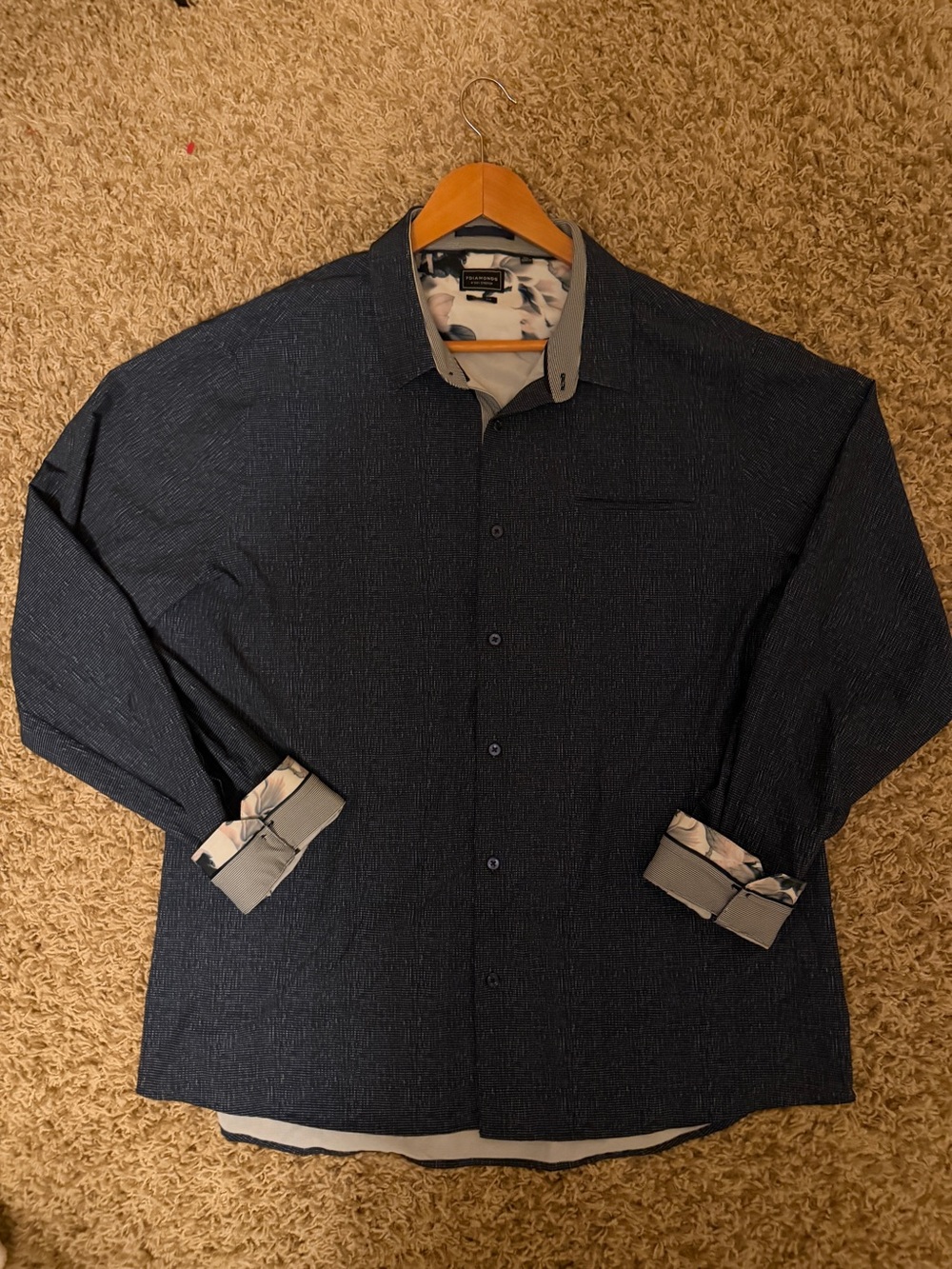 7 Diamonds 4-Way Stretch Dress Shirt XXL Modern Versatile⁠